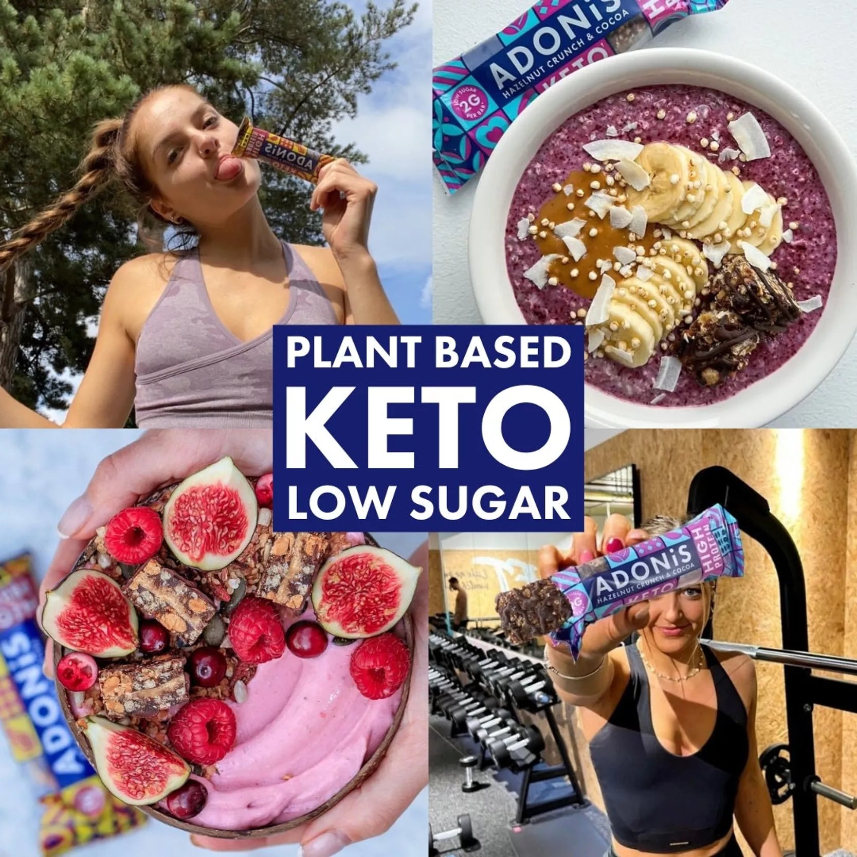 ADONIS Barre protéinée double choco crisp KETO 45g