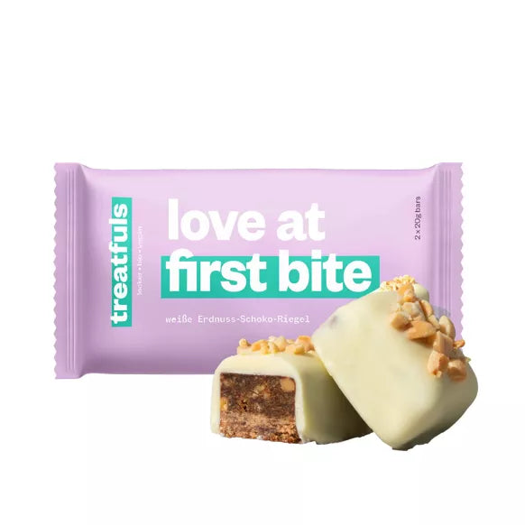 barres chocolat blanc cacahuète datte caramel bio + vegan + sans gluten (40g)