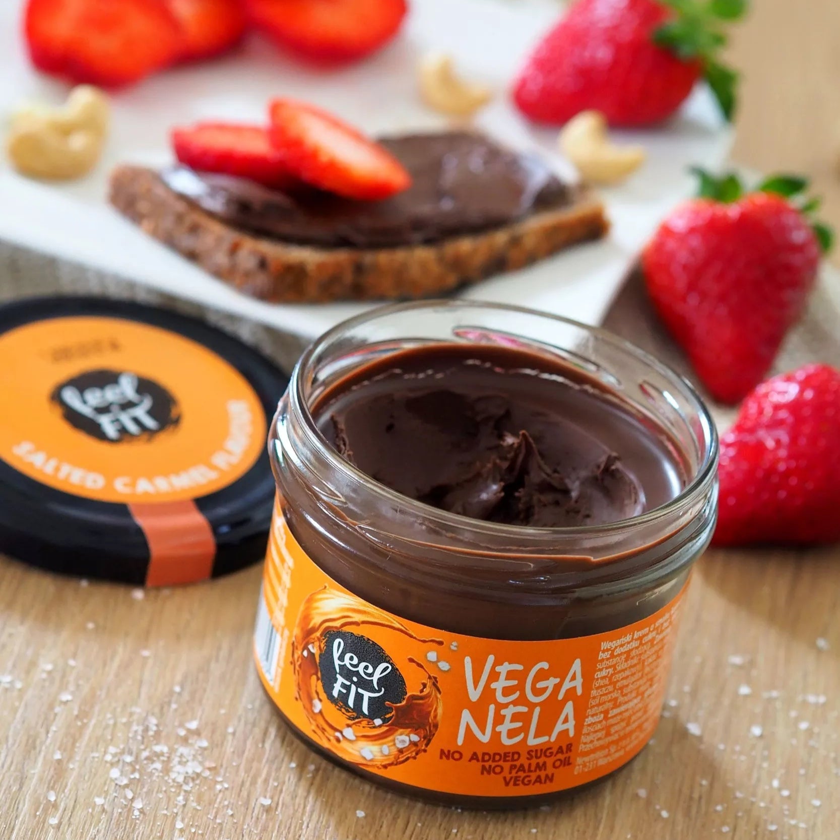 Feel fit pâte à tartiner caramel salé vegan 200g