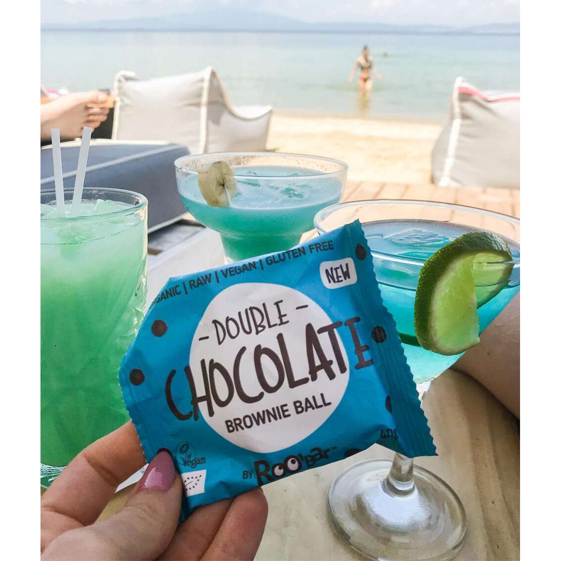 Brownie ball double chocolat – Roobar (40 g)