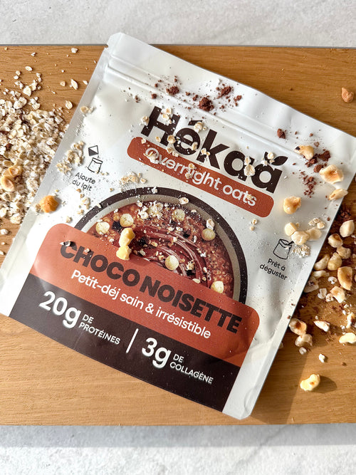 Overnight oats protéinés – Choco noisette