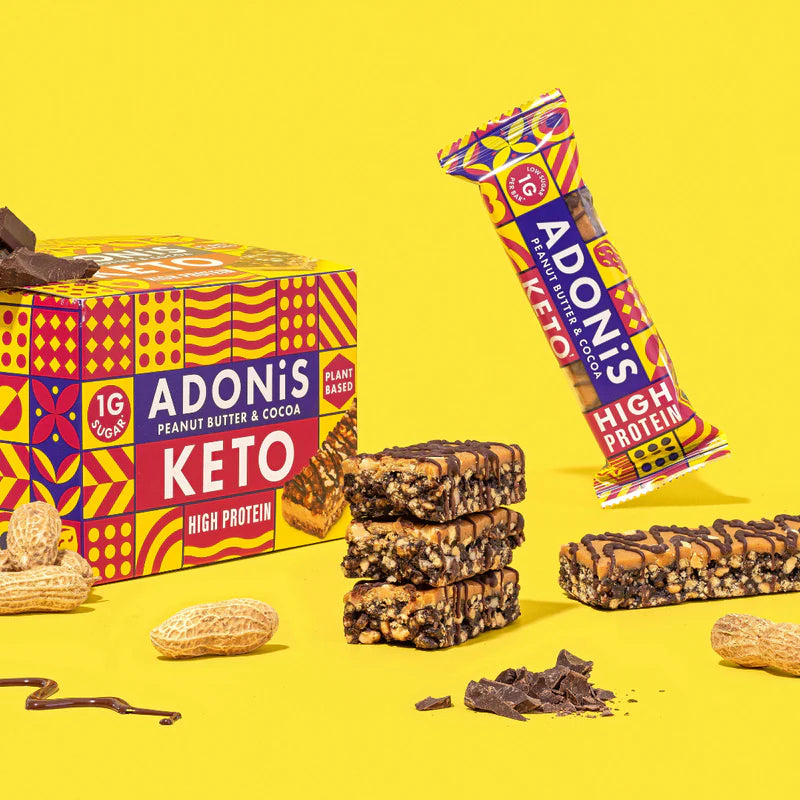 ADONIS Barre protéinée peanut butter & cacao KETO 45g