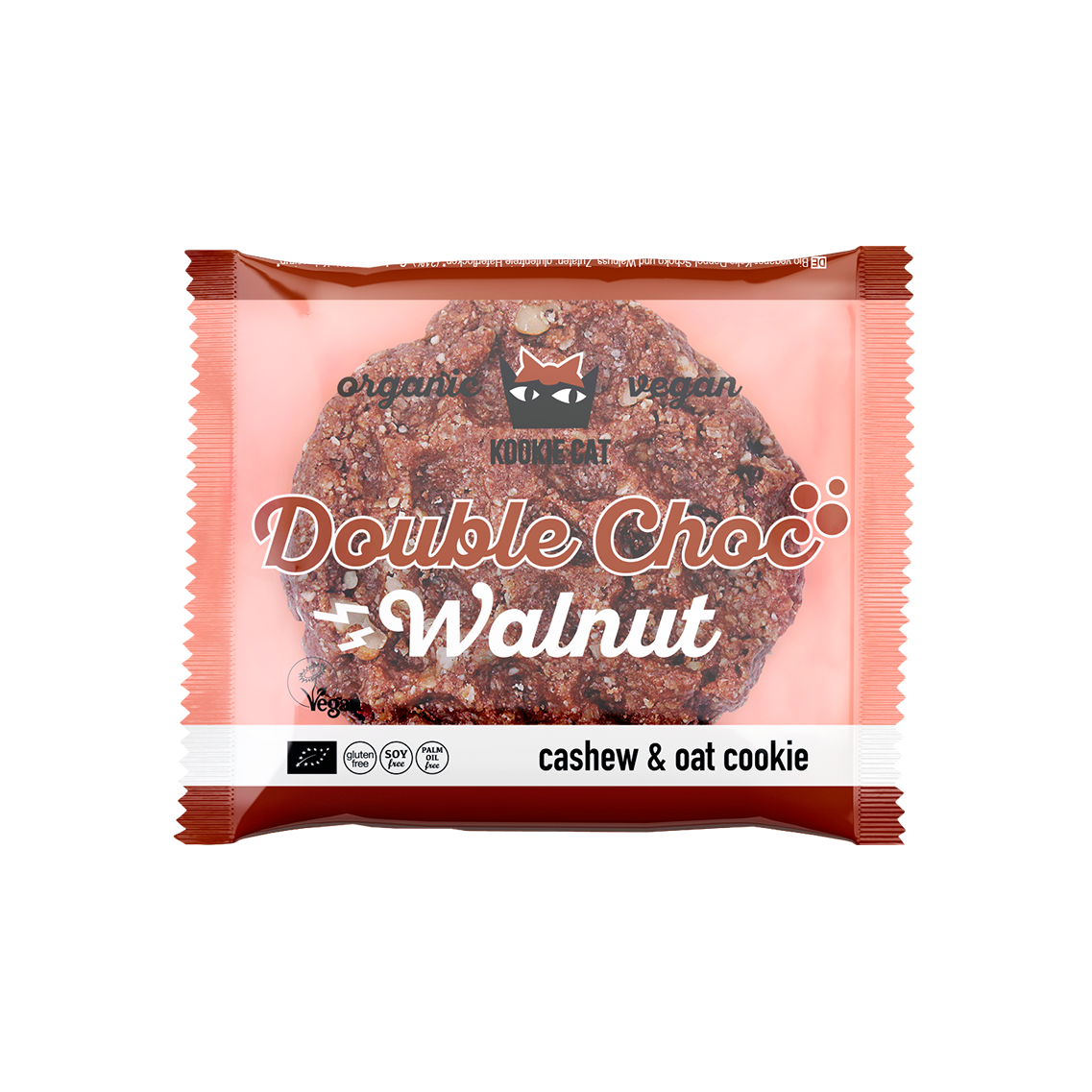 Cookie vegan - double choc & noix - 50g