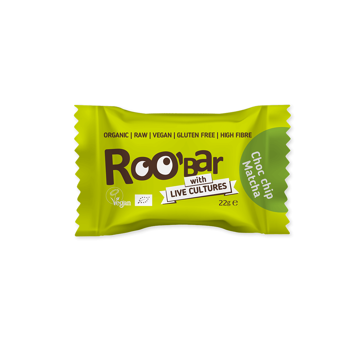 Balls choc chip & matcha aux ferments actifs – Roobar (22 g)