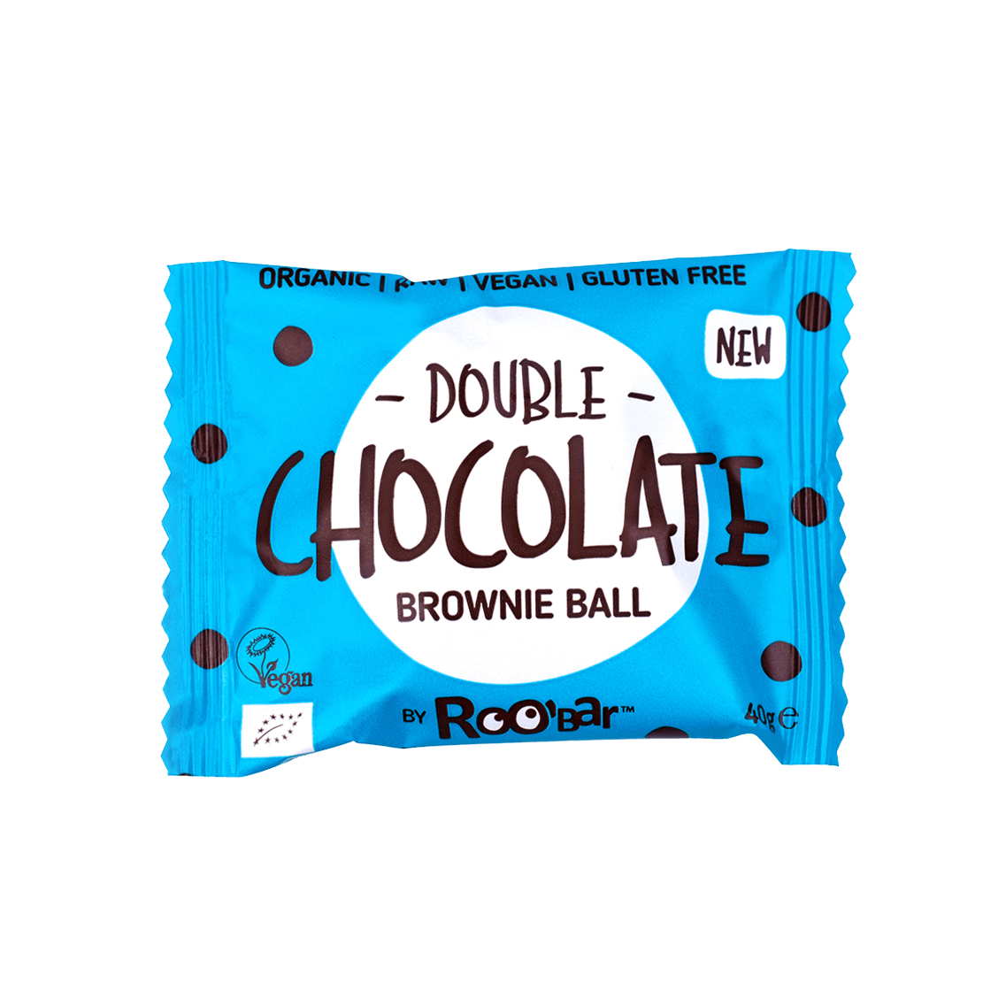 Brownie ball double chocolat – Roobar (40 g)