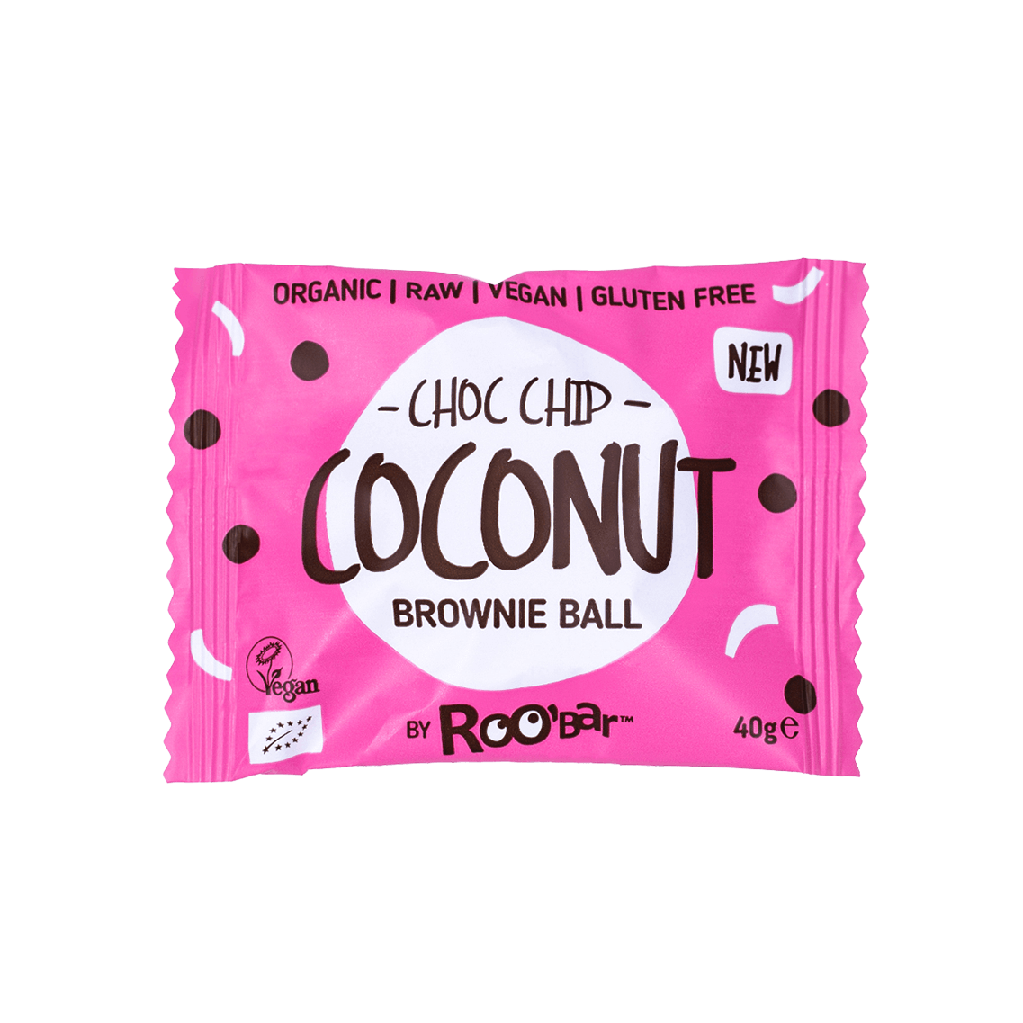 Brownie ball coco & pépites de chocolat – Roobar (40 g)