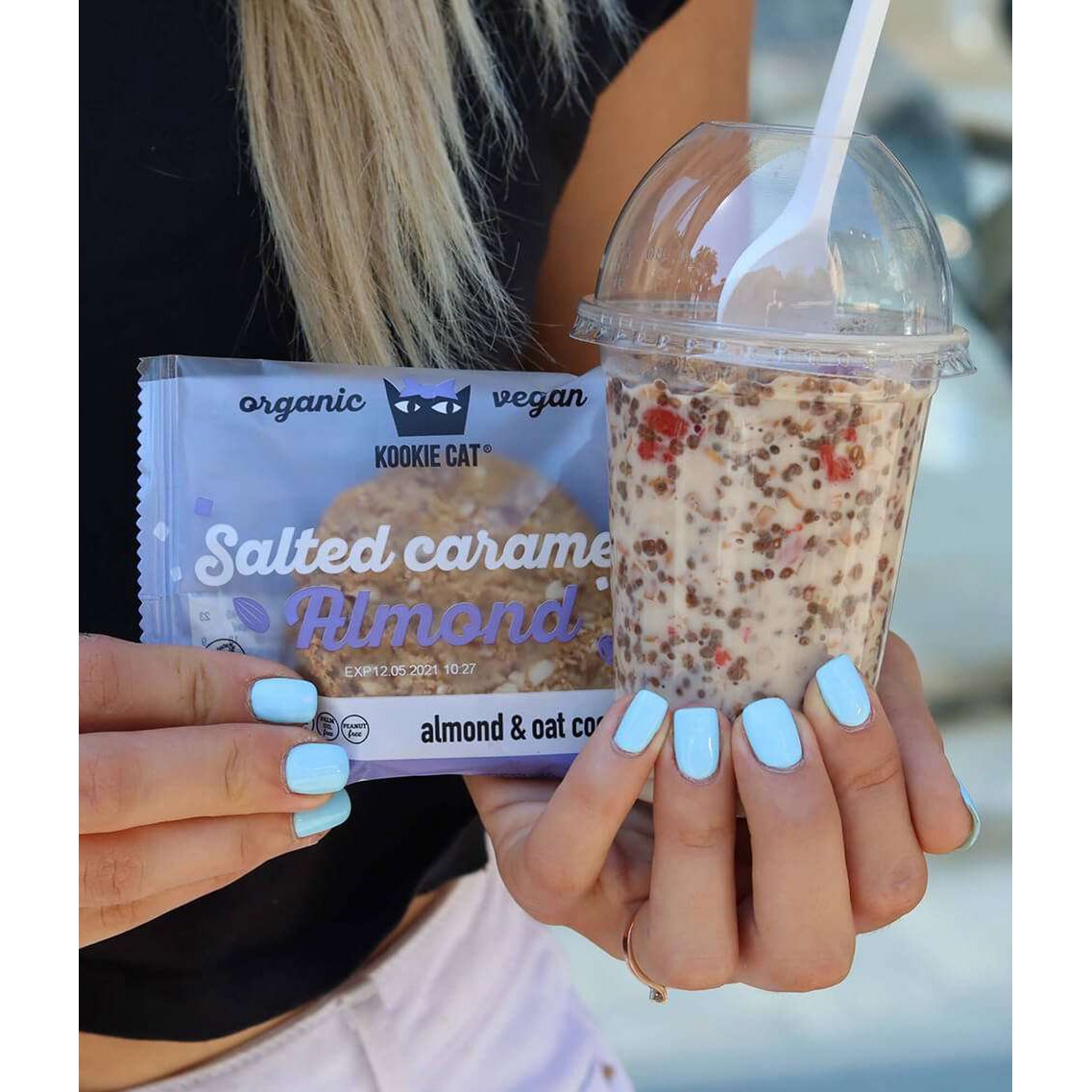 cookie aux amandes salées caramélisées