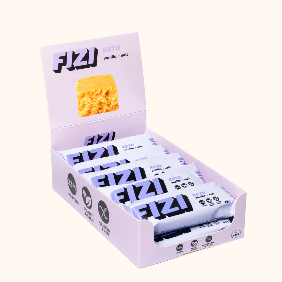 BARRE KETO VEGAN SANS GLUTEN "VANILLE + SEL" 45g