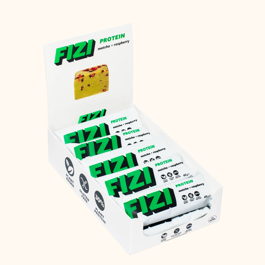 BARRE PROTÉINÉE VEGAN SANS GLUTEN "MATCHA + FRAMBOISE" 45g