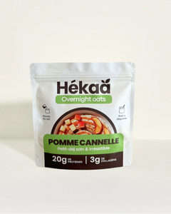 Overnight oats protéinés – Pomme Cannelle