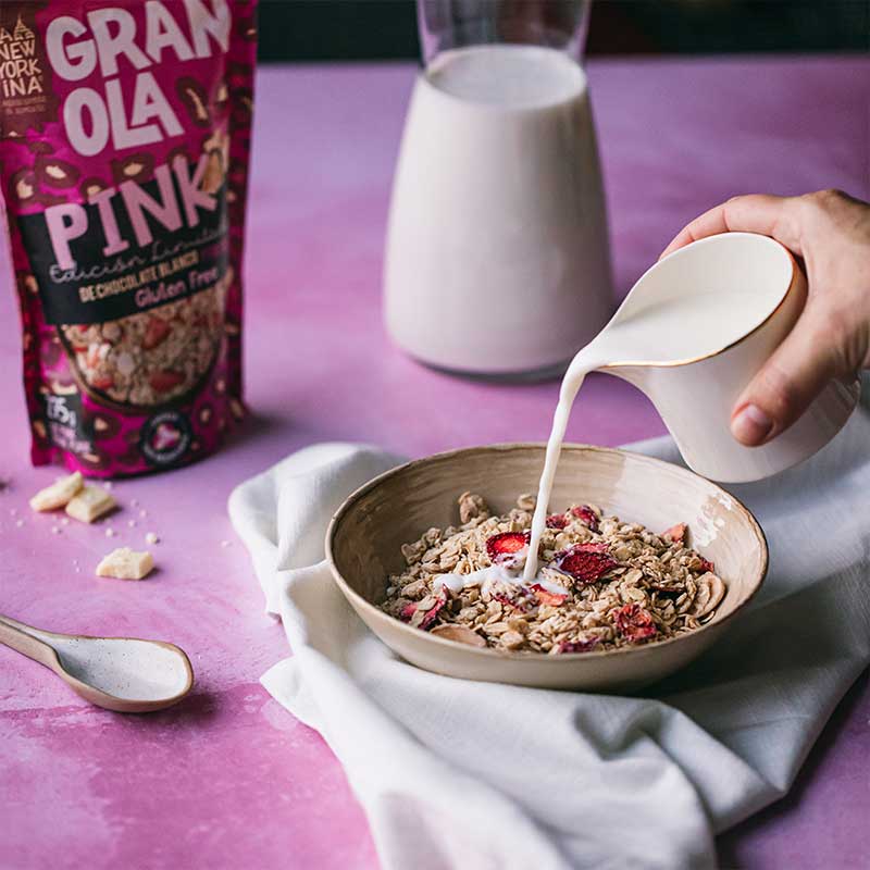Granola pink (fraise & chocolat blanc) 275g - Sans gluten